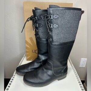 UGG Women’s Elsa Black Boots Size 9.5